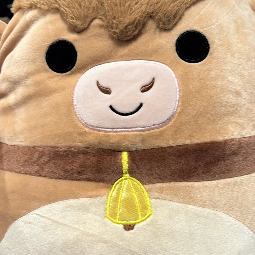 Squishmallows - Kellytoy - Calton the Highland Cow - 16 inch. Plush Toy. - Picture 14 of 14